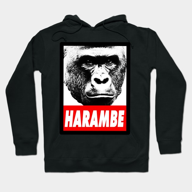 Harambe the Gorilla. Hoodie by NineBlack